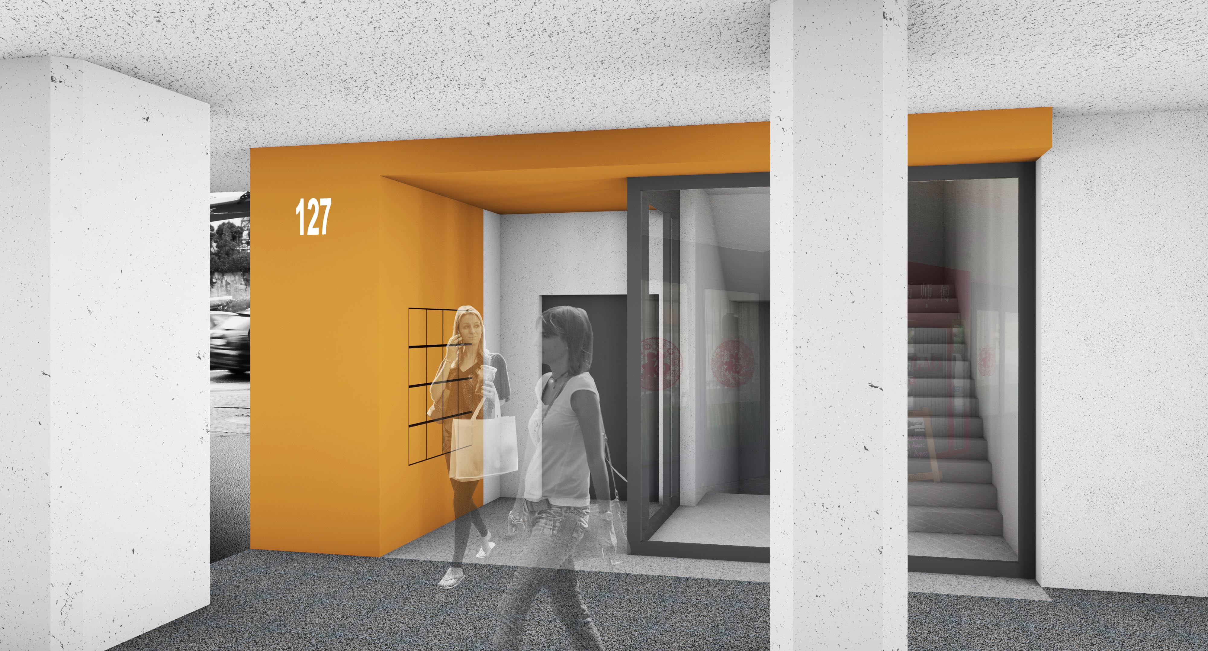 FSR 160619 Visu Haus 127 klein Visualisierung exemplarische EIngangssituation
