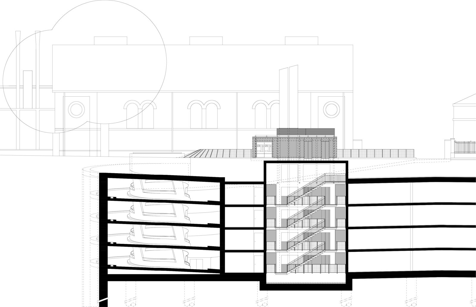 Parkhaus Gessnerallee Schäublin Architekten